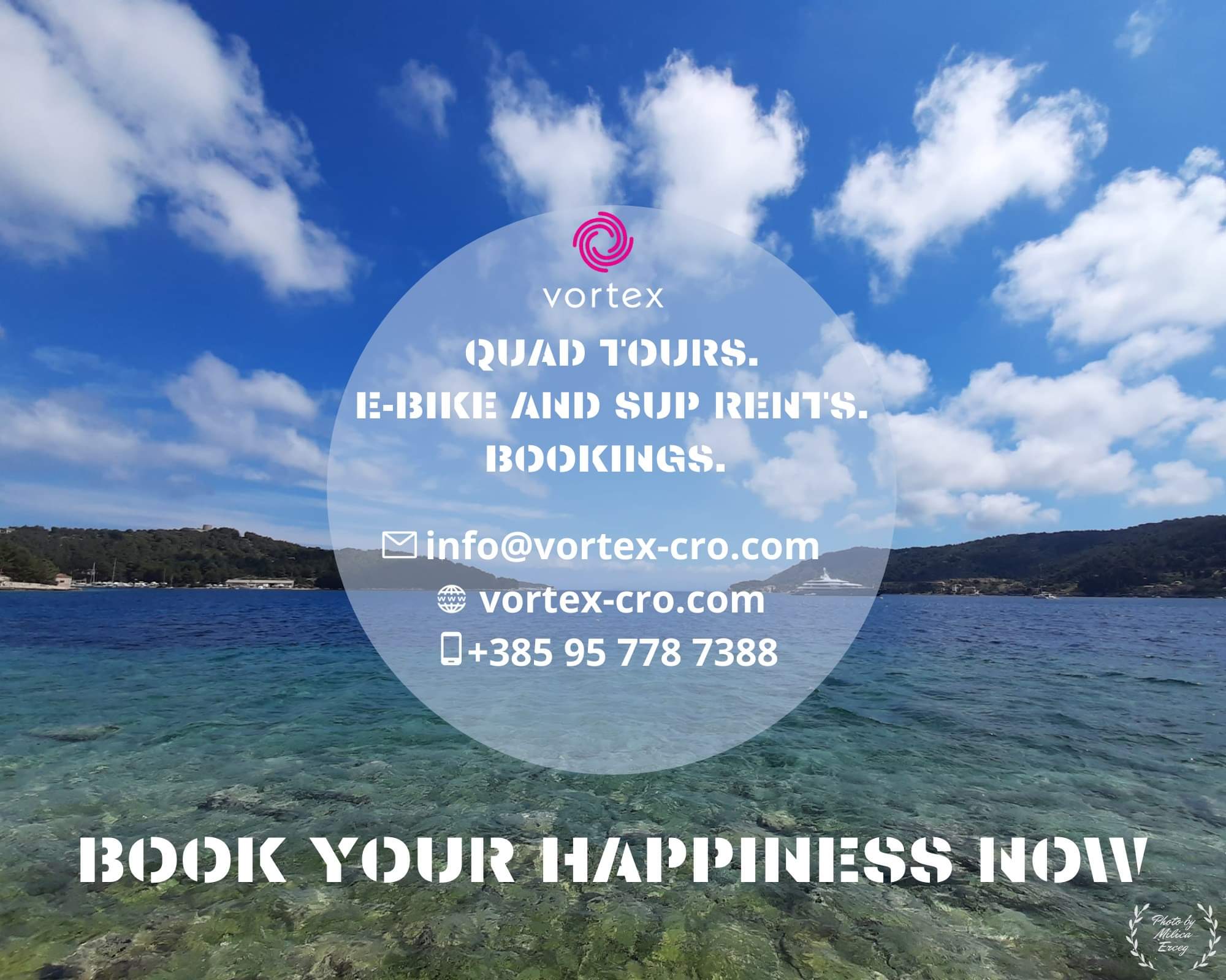 Vortex Quad Safari Tours on Vis and Rijeka, SUP rents, E-bike rents and bookings