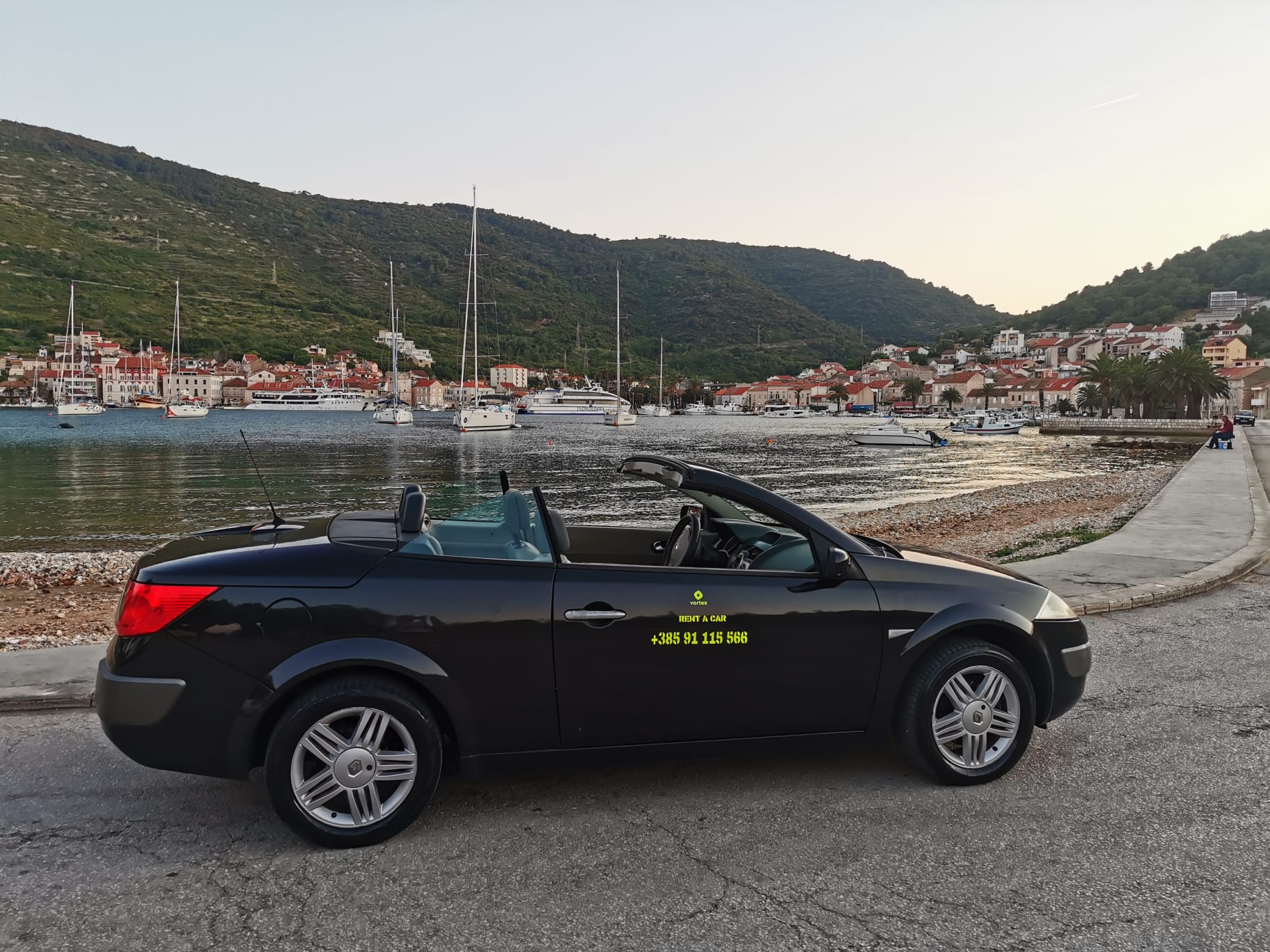 Convertible Car Rent on Vis