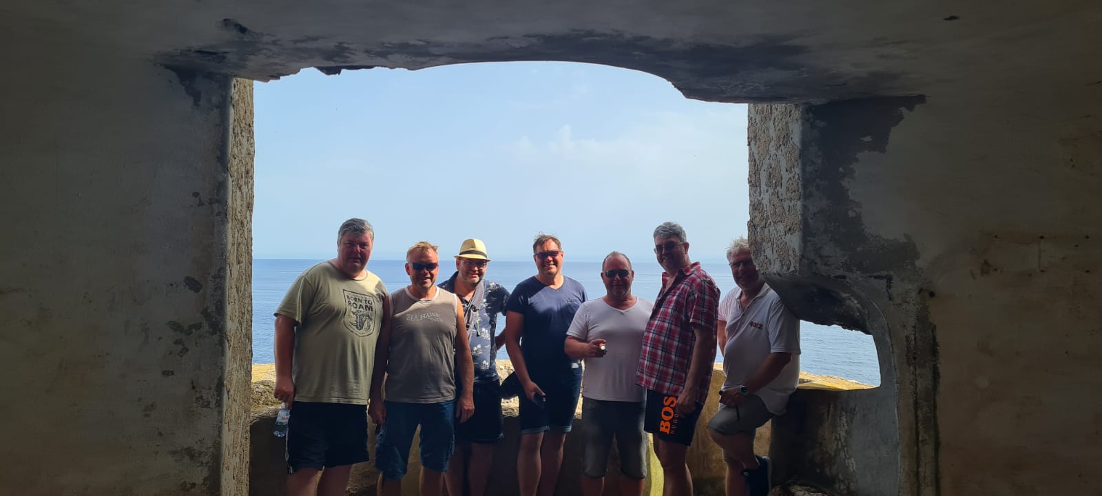Visiting WWII bunkers on the island of Vis